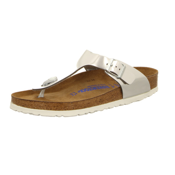 Birkenstock 1003674 Gizeh NL WB Metallic Silver grau - Bild 1