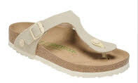 Birkenstock 1026703 Gizeh TEX Rough Canvas Eggshel Vegan Canvas Eggshel