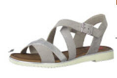 Jana 8-8-28115-28-253 Da.-Sandalette LT.GREY SUEDE