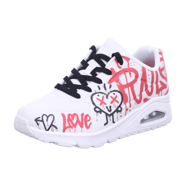 Skechers 177082 WRBK UNO - GRAFFITI LOVE Weiß - Bild 1