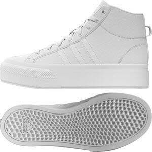 adidas IE2316 BRAVADA 2.0 MID PLATFORM,FTWWH FTWWHT/FTWWHT/CWHITE